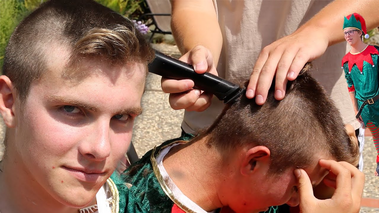 giving an elf a haircut