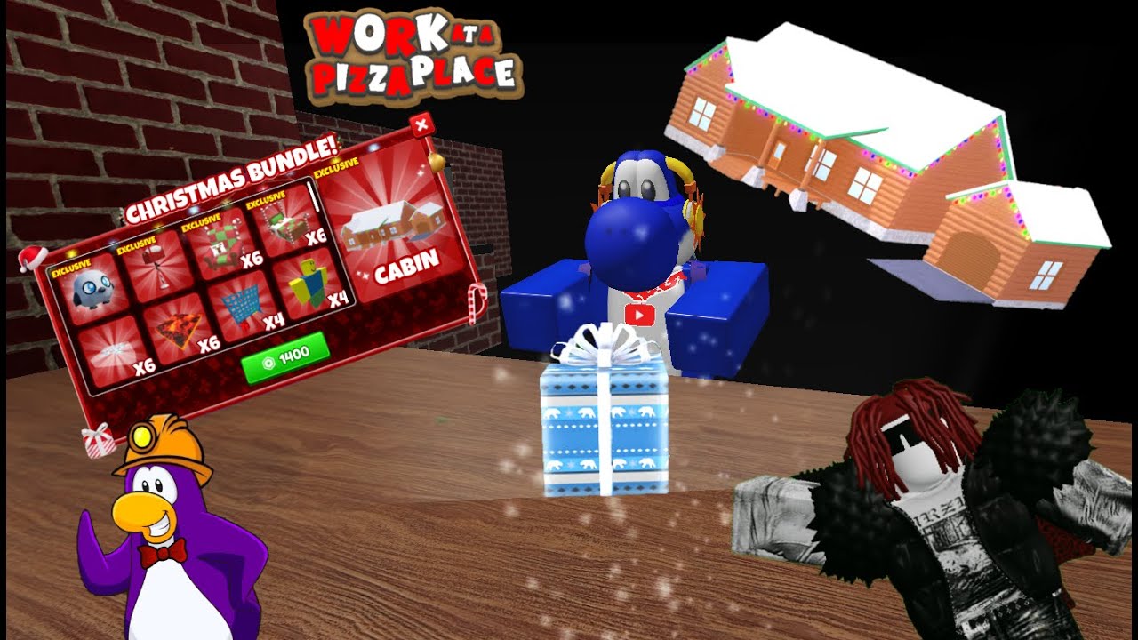 ROBLOX 🍕 Work at a Pizza Place🎄Christmas Update 2025 Part 4 🎁 Christmas Bundle