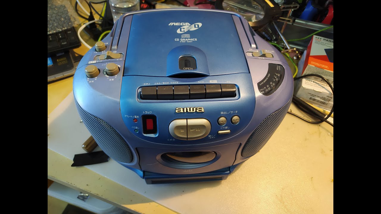 Test AIWA CSD-GM1. Portable MEGA-CD