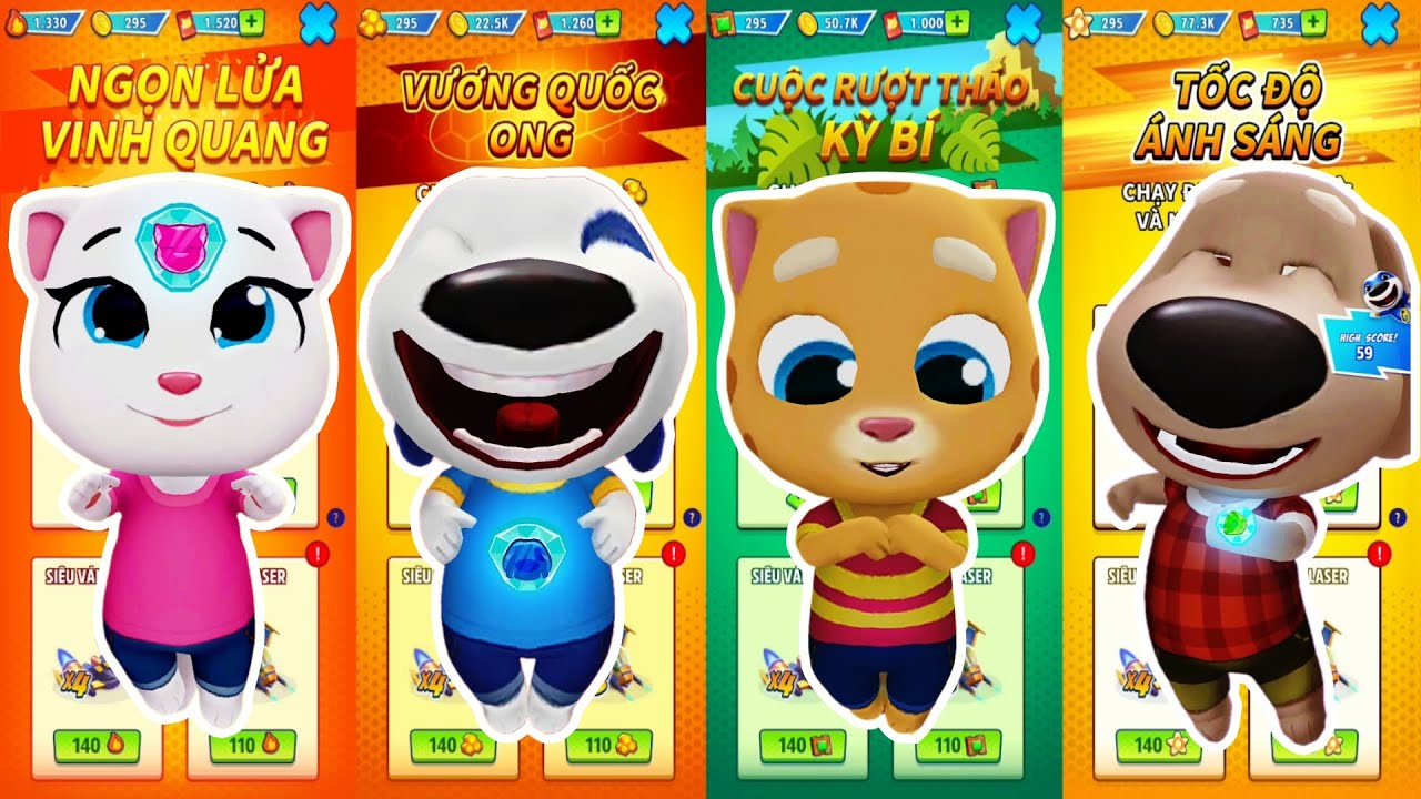 Top Android Games Talking Tom Hero Dash - Rescue the Hero Ben v Hank v Ginger v Angela