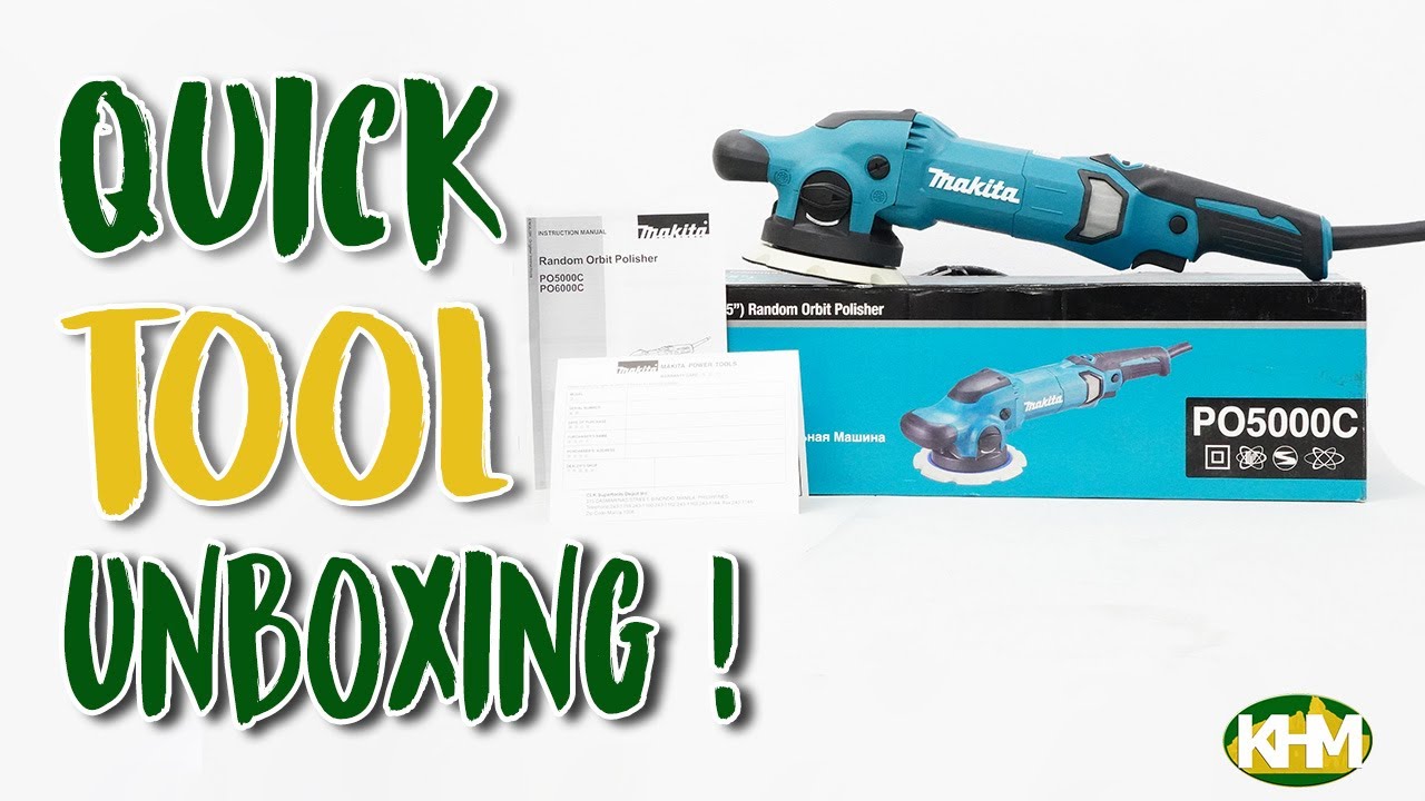 Quick Unboxing Makita PO5000C Dual Action  Random Orbit Polisher 5 900W