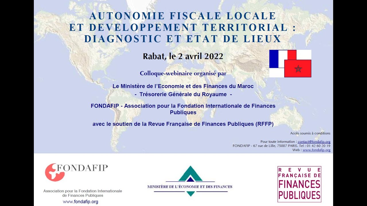 AUTONOMIE FISCALE LOCALE ET DEVELOPPEMENT TERRITORIAL : DIAGNOSTIC ET ETAT DE LIEUX