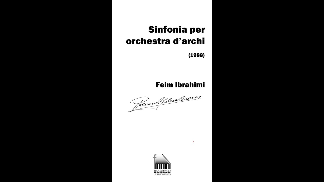 Feim Ibrahimi - Sinfonia per orchestra d'archi (1988)