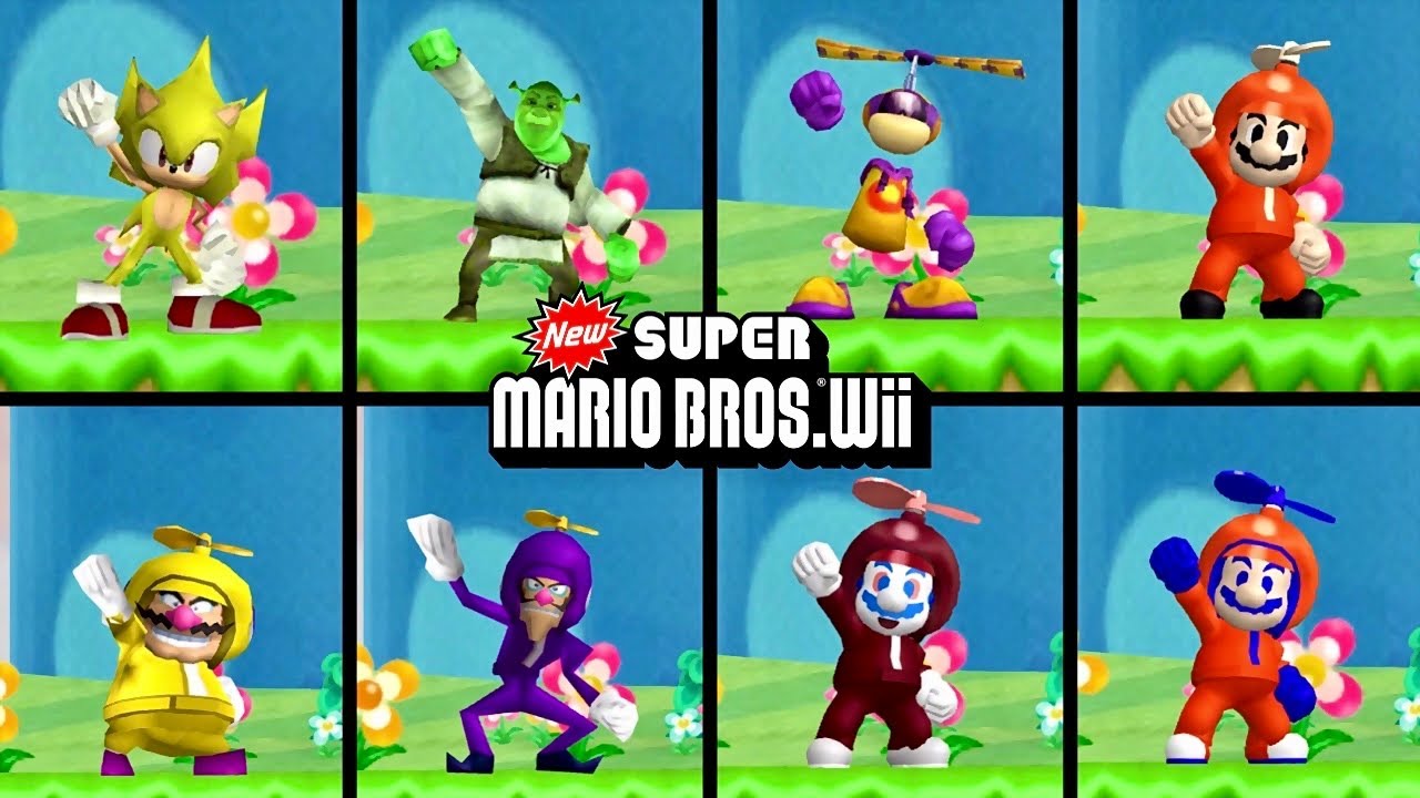 New Super Mario Bros. Wii Character MODS - Which is Best?