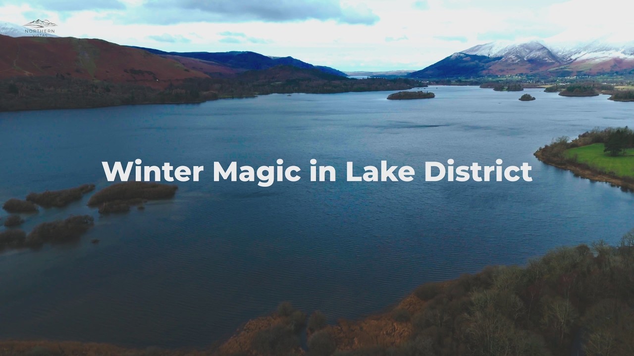 Snow-Capped Peaks & Tranquil Waters | Aerial Views of Derwent Water | Lake District Drone Footage