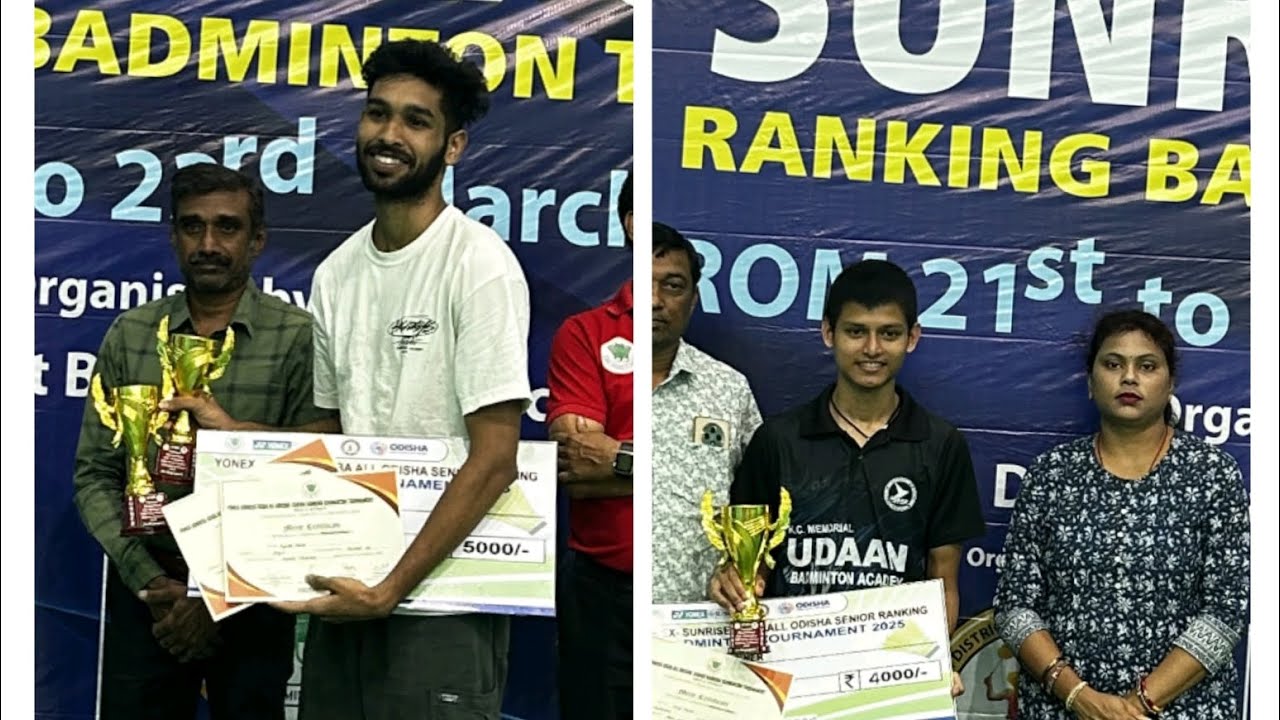 ARYAN MAJHI VS  AYUSH DASH FINAL MATCH YONEX-SUNRISE OSBA SENIOR RANKING TOURNAMENT 2025 AT NAYAGARH