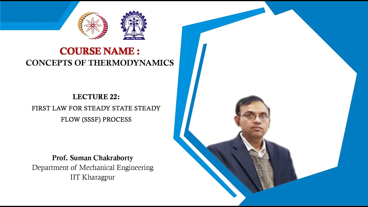 Lecture 22 : First Law for Steady State Steady Flow (SSSF) Process