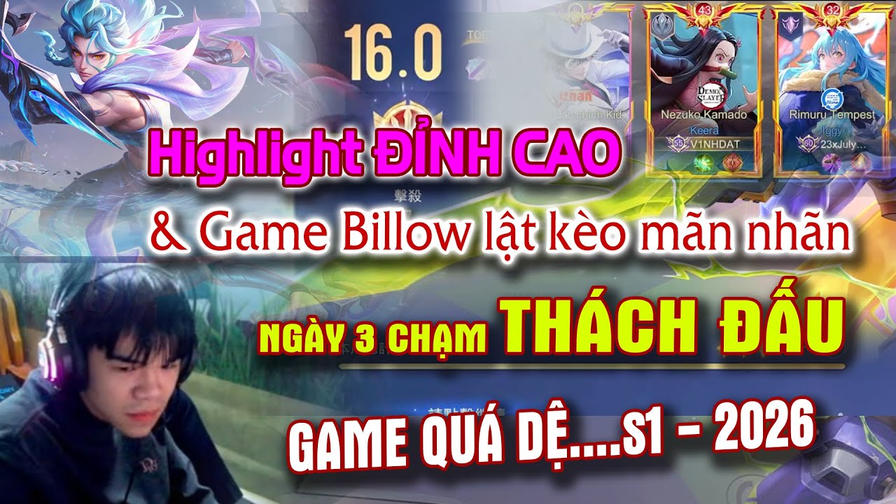 Highlight Mãn Nhãn Hành Trình Từ TA Lên Thách Đấu Ngày 3 Với Trận Cuối Cầm Billow Lật Kèo Đỉnh Cao