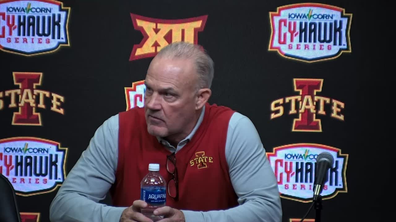 Kevin Dresser post match press conference Iowa | Iowa State wrestling