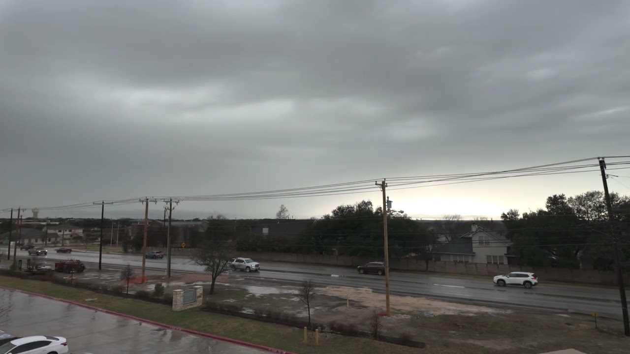 Rainy afternoon outside my balcony in Round Rock, TX Feb. 14, 2026
