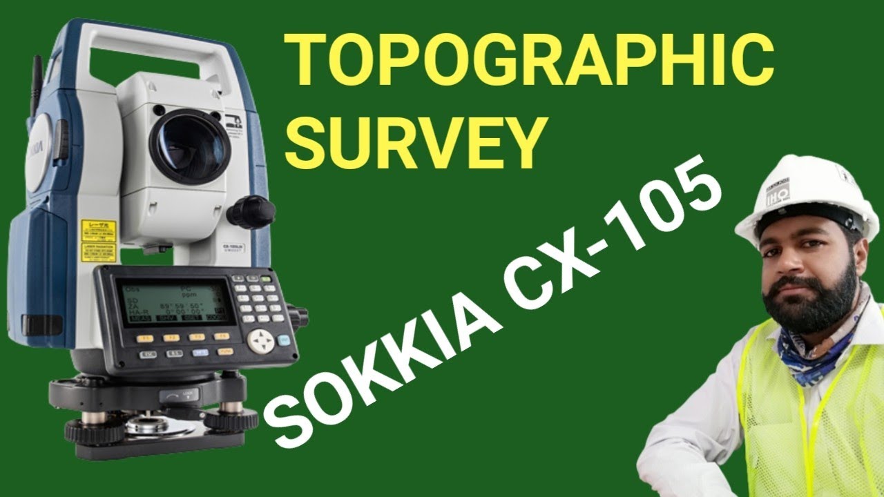how to Topographic survey / how we can topo survey with sokkia total station urdu hindi language.