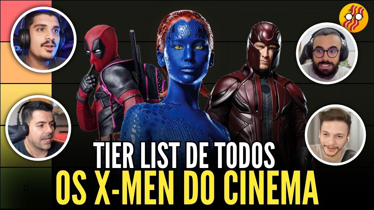 TIER LIST DE TODOS OS X MEN DO CINEMA COM EDSON CASTRO