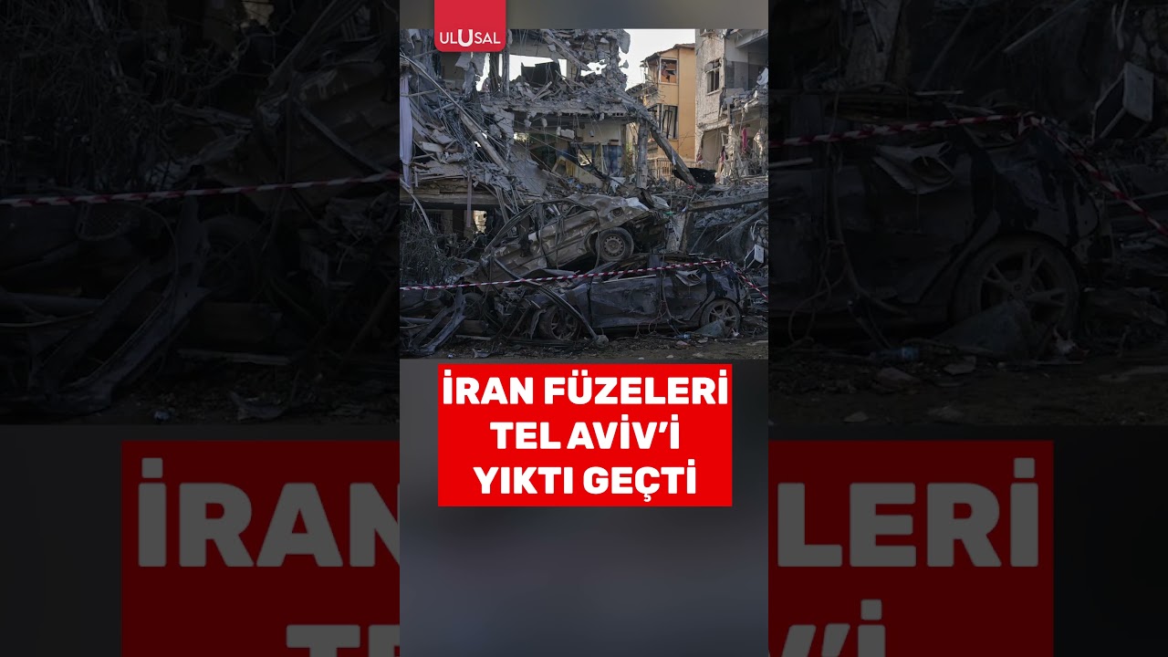 İran f&uuml;zeleri İsrail'in başkenti Tel Aviv'i yıktı ge&ccedil;ti #shorts #isral #iran