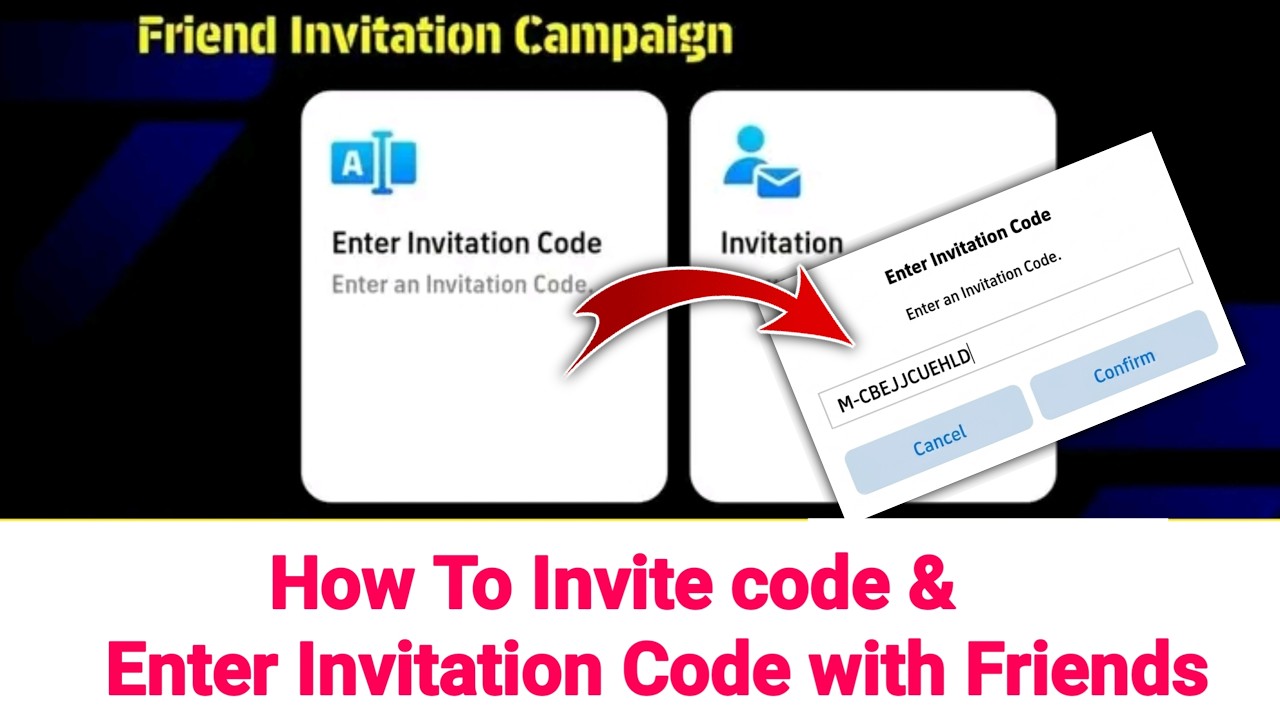How to invite code & Enter invitation code With friends on efootball 2026 || New Update