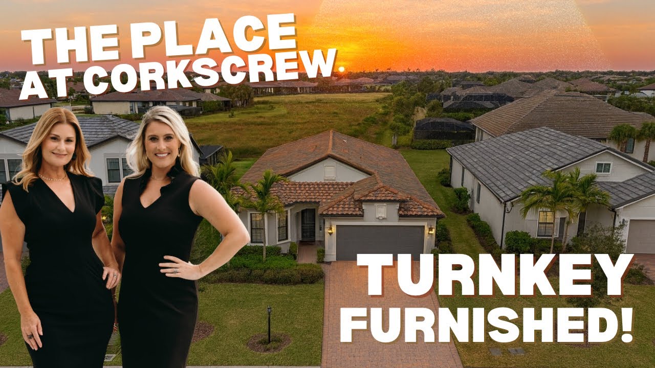 Turnkey Furnished 3 Bedroom Home in The Place at Corkscrew! 🌴