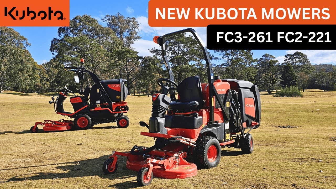 The NEW GRASS COLLECTION  KUBOTA MOWERS : FC3-261 and FC2-221 #kubota