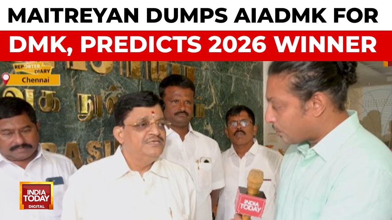 Maitreyan Joins DMK, Slams AIADMK Leadership; Predicts One-Sided 2026 Tamil Nadu Election