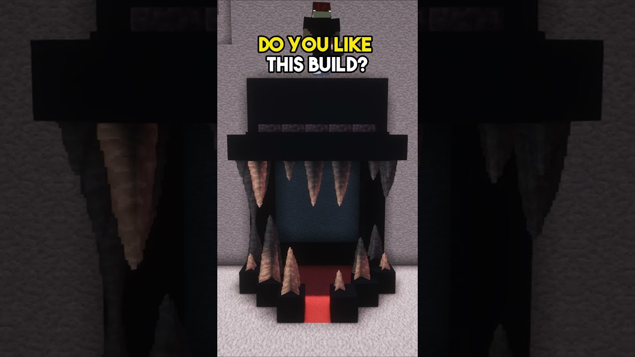 Minecraft Dragon Head Door🐲#shorts