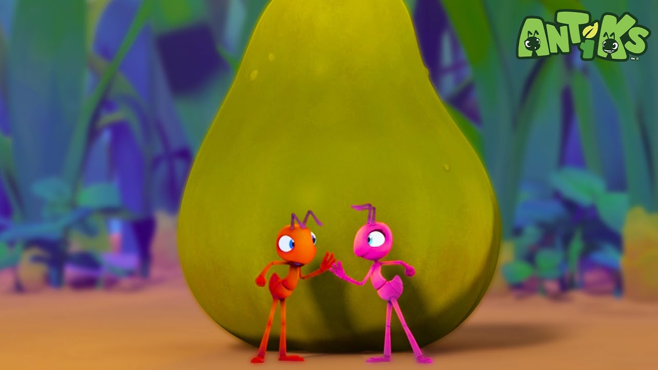 🍐Funny Fruit Moments With Joey and Boo!🐜 | Antiks | Moonbug Kids - After School Adventures