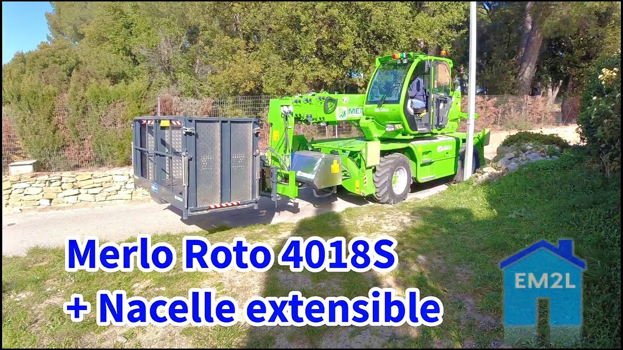 Merlo Roto 4018S + Nacelle extensible
