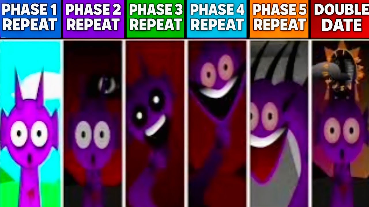 🔥Sprunki Phase 1, Phase 2 , Phase 3 , Phase 4 & Phase 5 REPEAT After DOUBLE DATE!