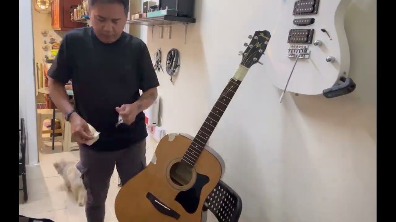 guitar pick up Installation