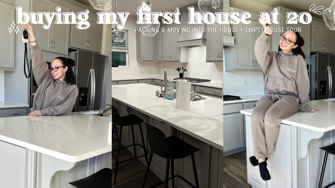 I BOUGHT A HOUSE! packing & moving into my new home + empty house tour 🏡🔑 (moving vlog)