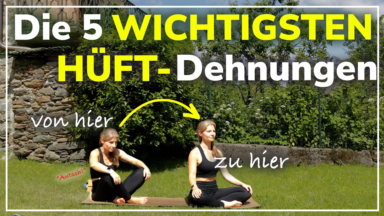 5 WICHTIGSTEN Dehn-Übungen für deine Hüfte | sie verändern alles | endlich weiter kommen