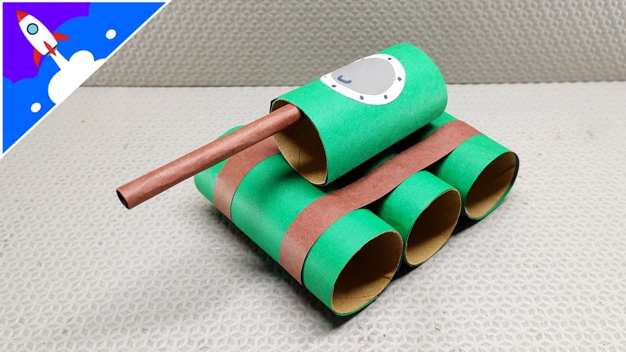 Como fazer um tanque de papel