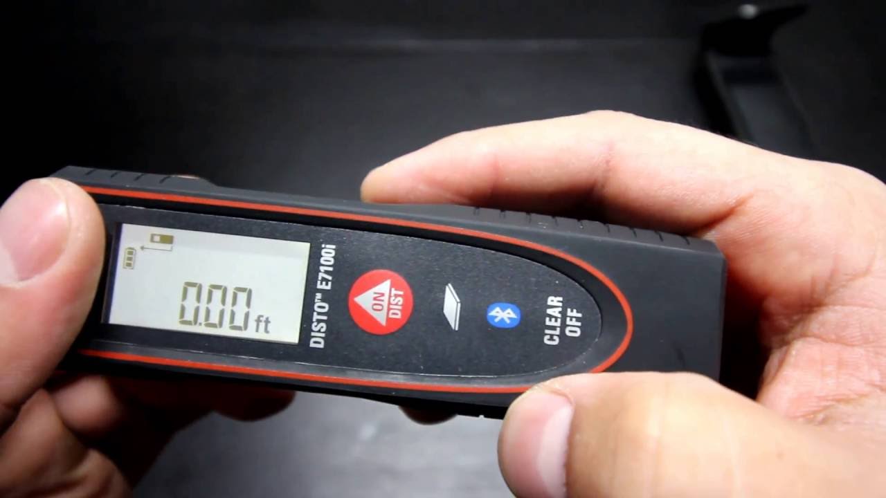 Leica DISTO E7100i 200ft Laser Distance Measure with Bluetooth, Black/Red