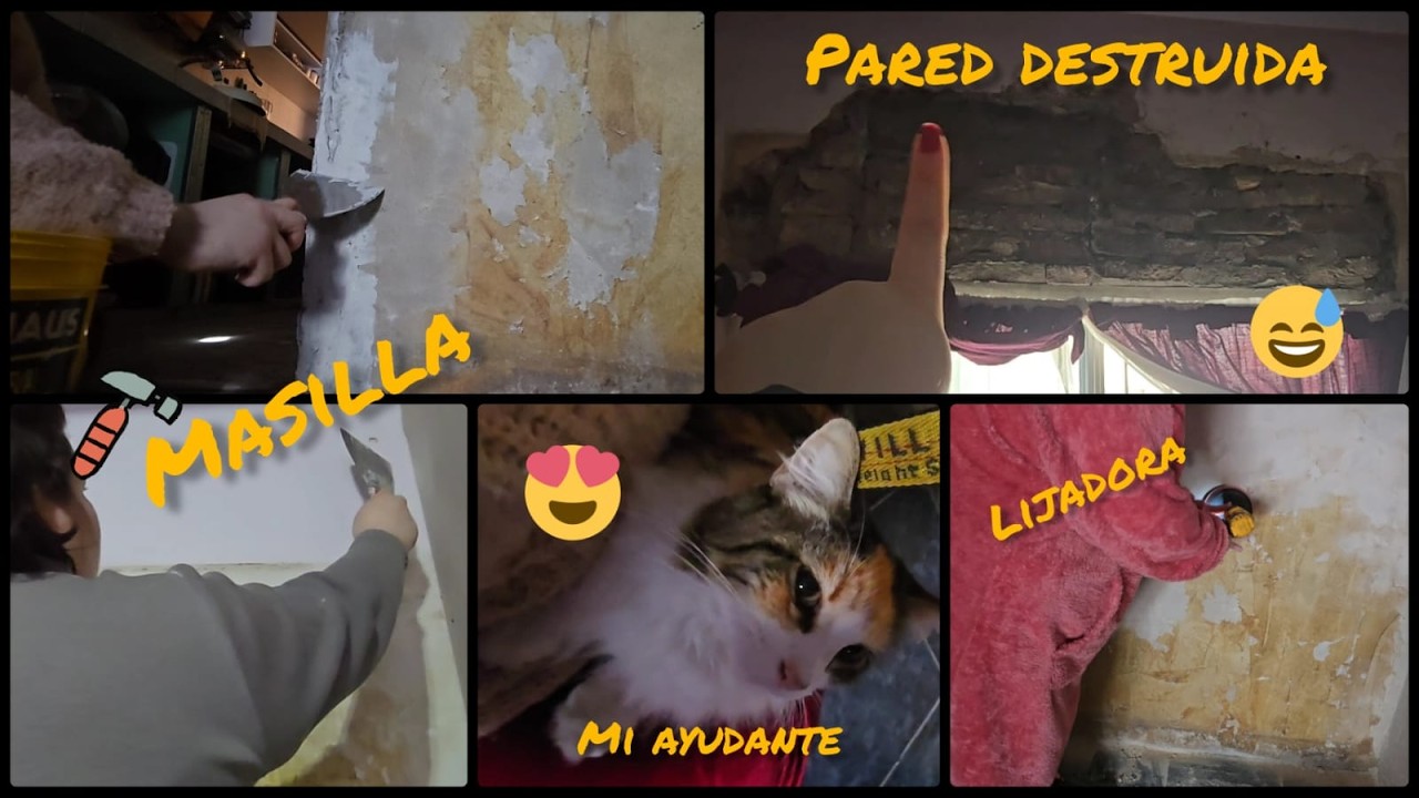Arreglando las paredes de mi casa! Cada vez mas cerca de tener una casa decente
