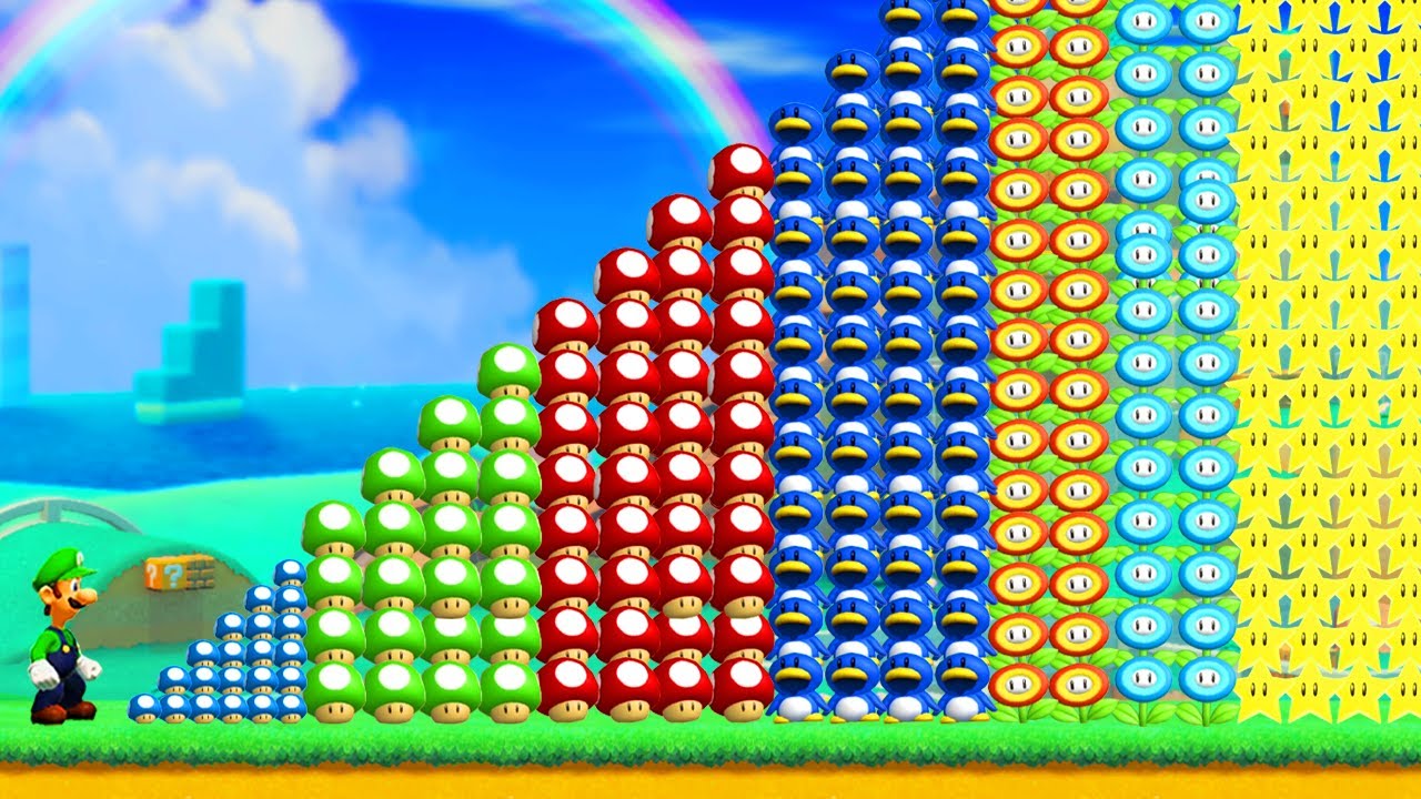 Can Luigi collect 999 Power-Ups? Mario Maker 2 Endless Mode