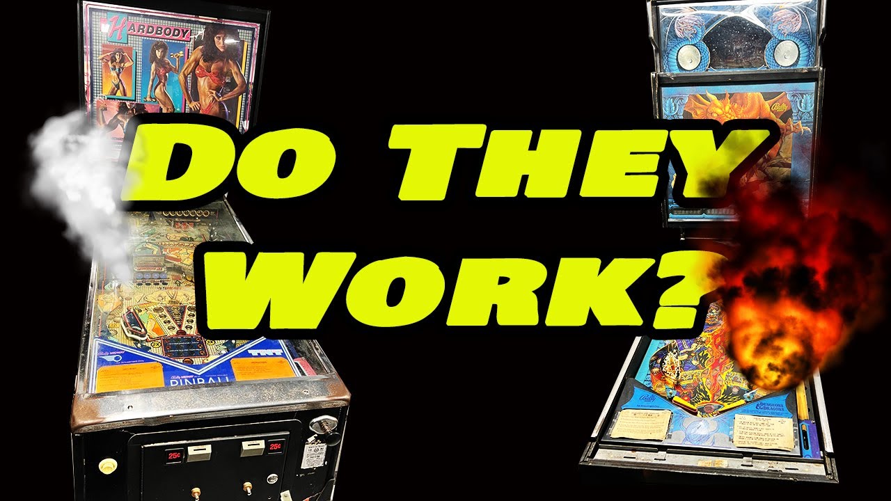 Powering on these 2 1980's Bally 6803 pinball machines for the first time in 16 years! #Bally 6809