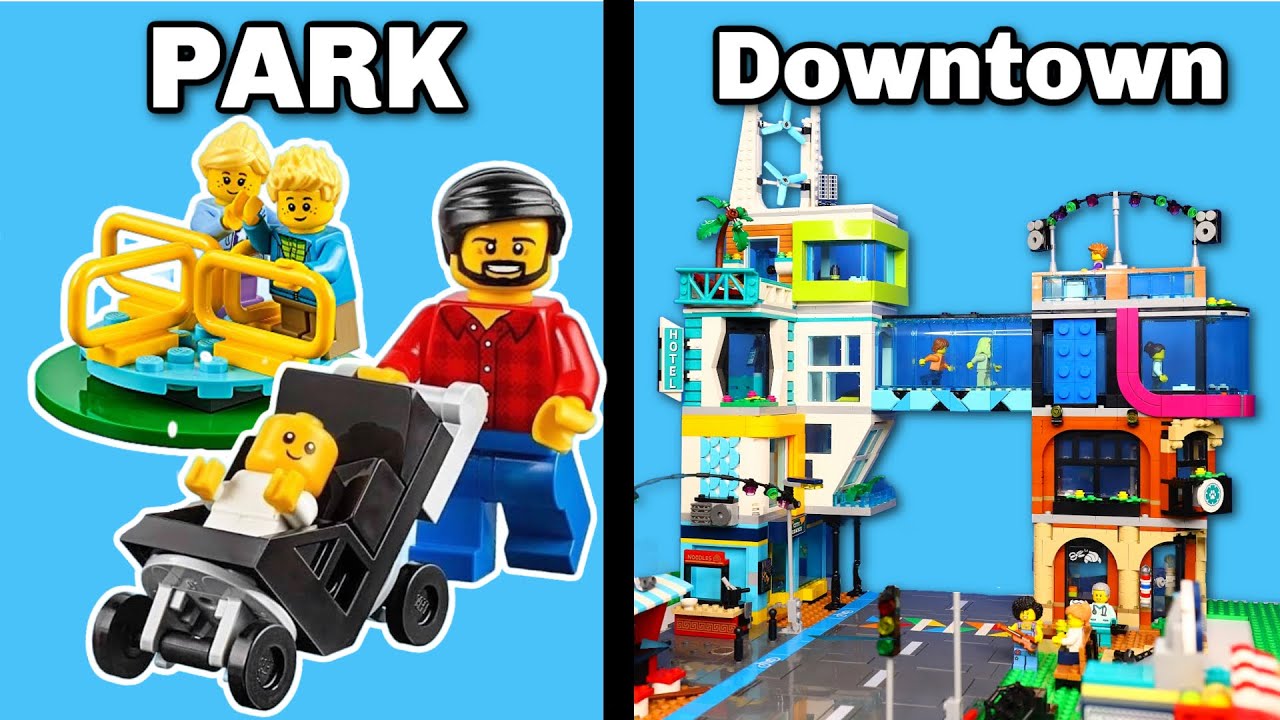 Сборка LEGO City за 1 час против 100 часов
