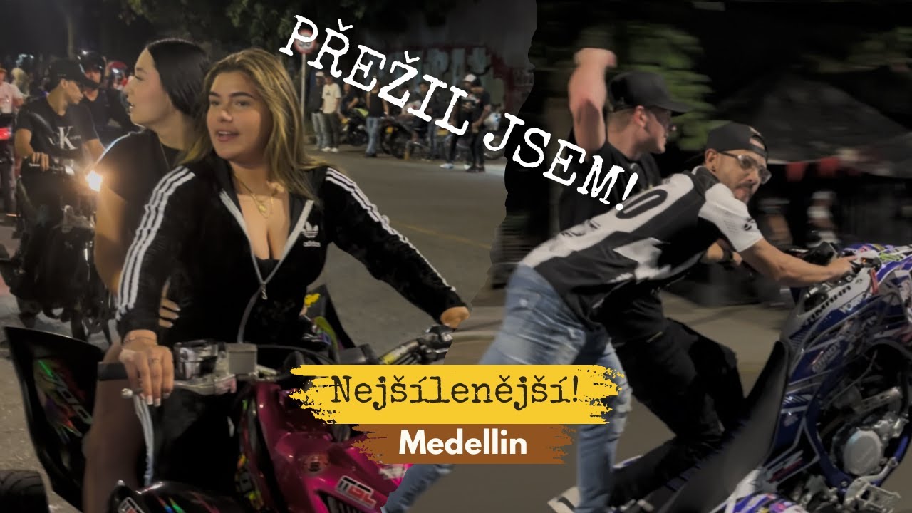 Nelegální stunty v NEJNEBEZPEČNĚJŠÍM Hoodu Kolumbie v Medellinu! Barrio Antioquia! 🇨🇴