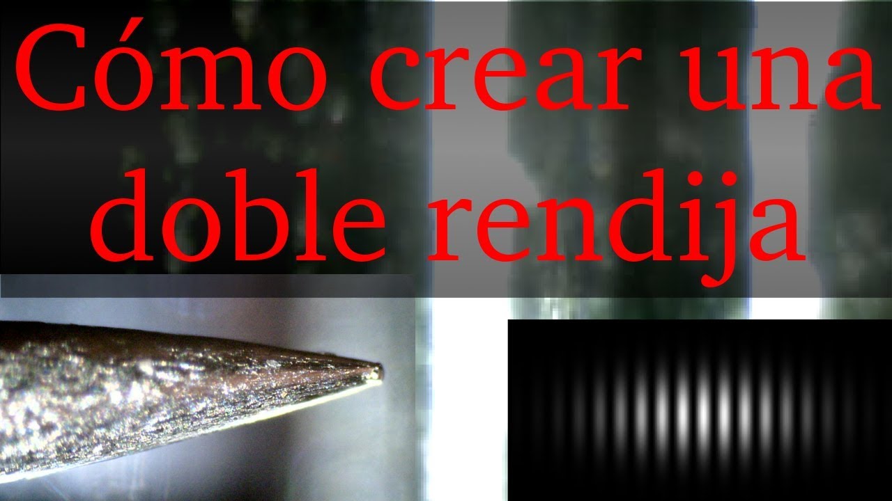 Experimento doble rendija - versión casera