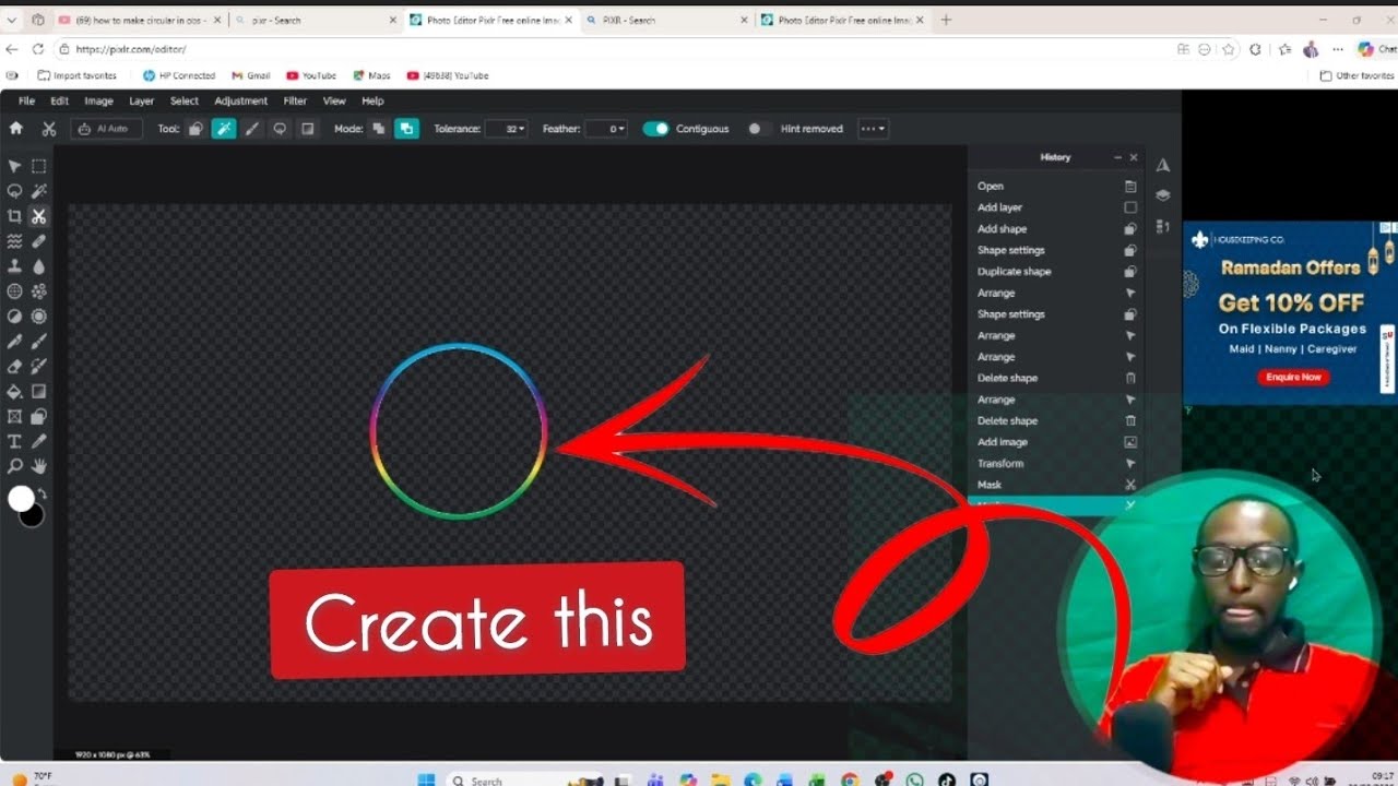 How to Make a Circular Webcam Video in OBS Studio - Image Mask/Blend