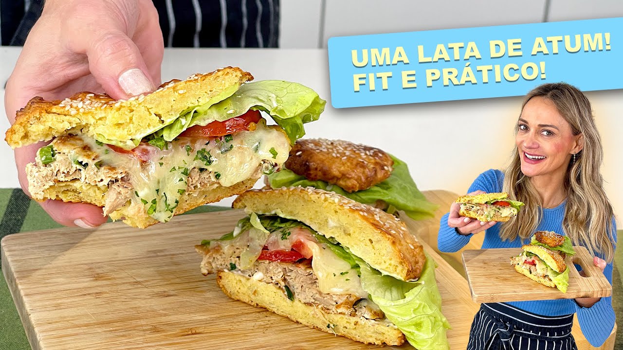 Com uma lata de atum e batata-doce, esse é o meu almoço FIT, prático e delicioso! 😍