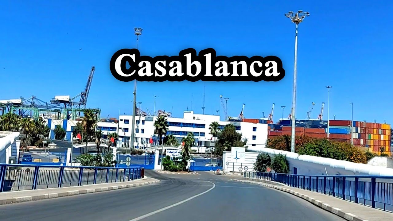 Casablanca جولة من شارع محمد الزرقطوني إلى باب ميناء الدار البيضاء