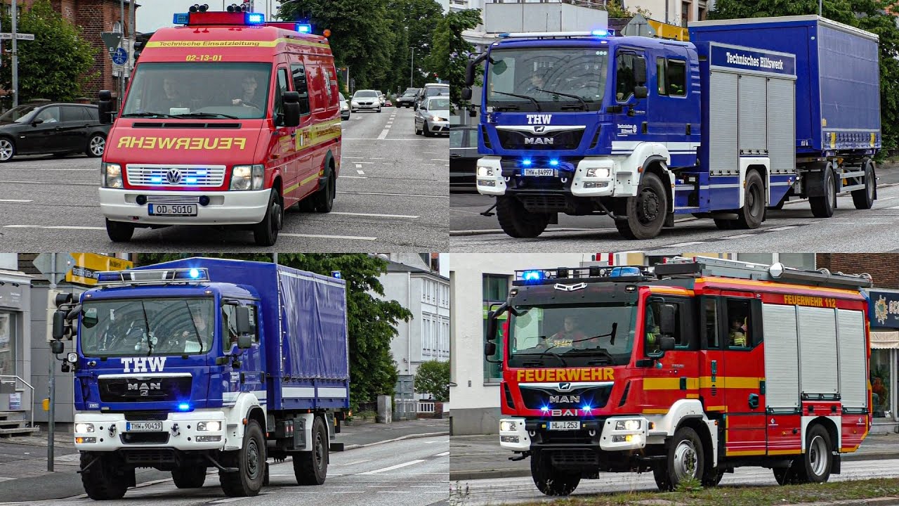 [Großbrand in Lübecker Innenstadt!] TEL Drohne, THW & Mehr | Einsatzfahrten zum Großbrand in Lübeck!