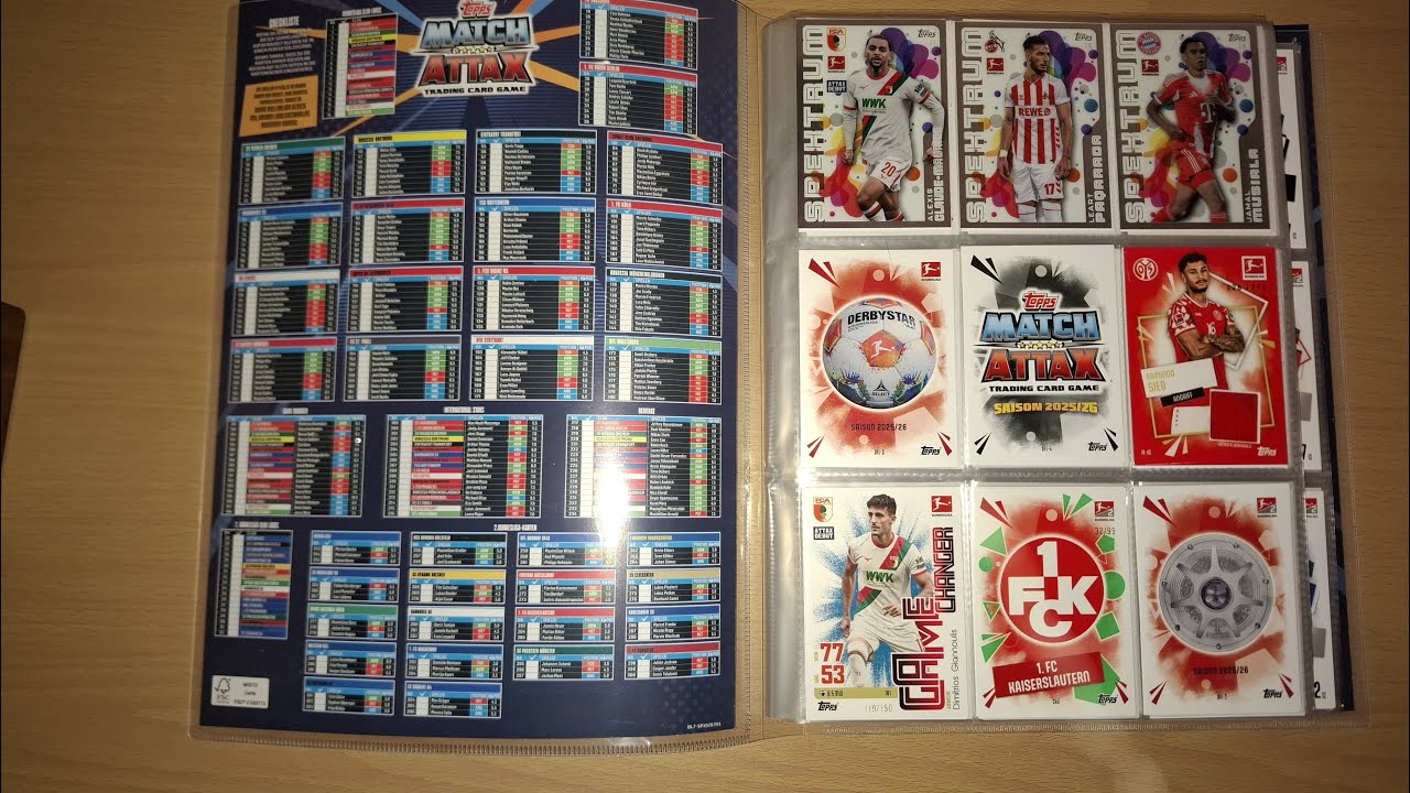 MAPPENUPDATE MACTH ATTAX BL 25/26+DOPPELTE KARTEN