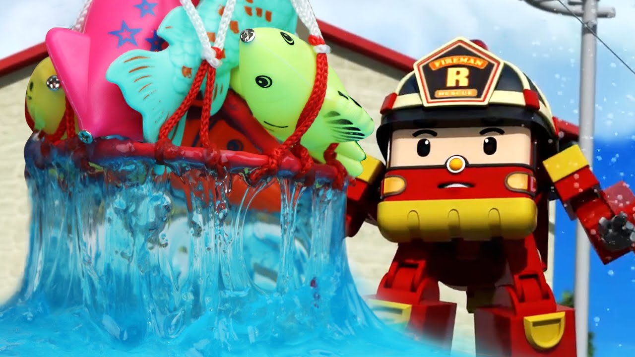 Vamos a Pescar un Pez | POLI en La Vida Real | Animación Compilación | Robocar POLI TV español
