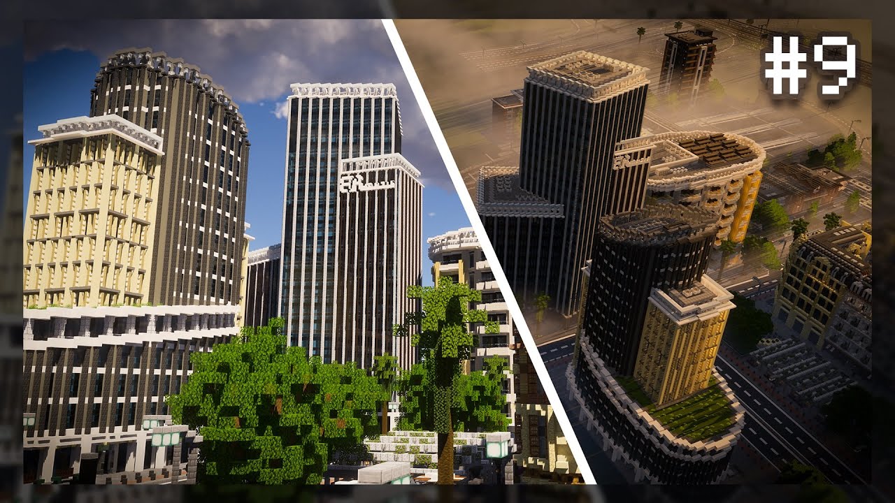Minecraft City #9 - Skyscrapers [Timelapse]