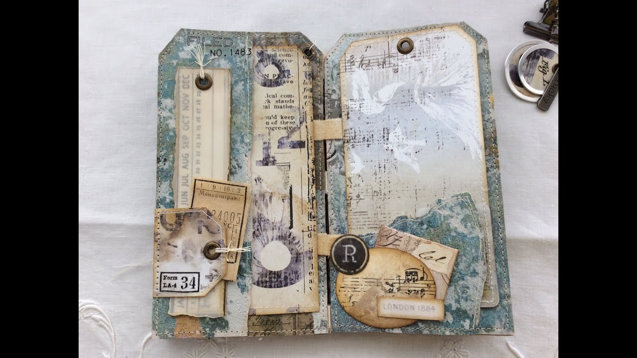 Grungy Tag Book Flip