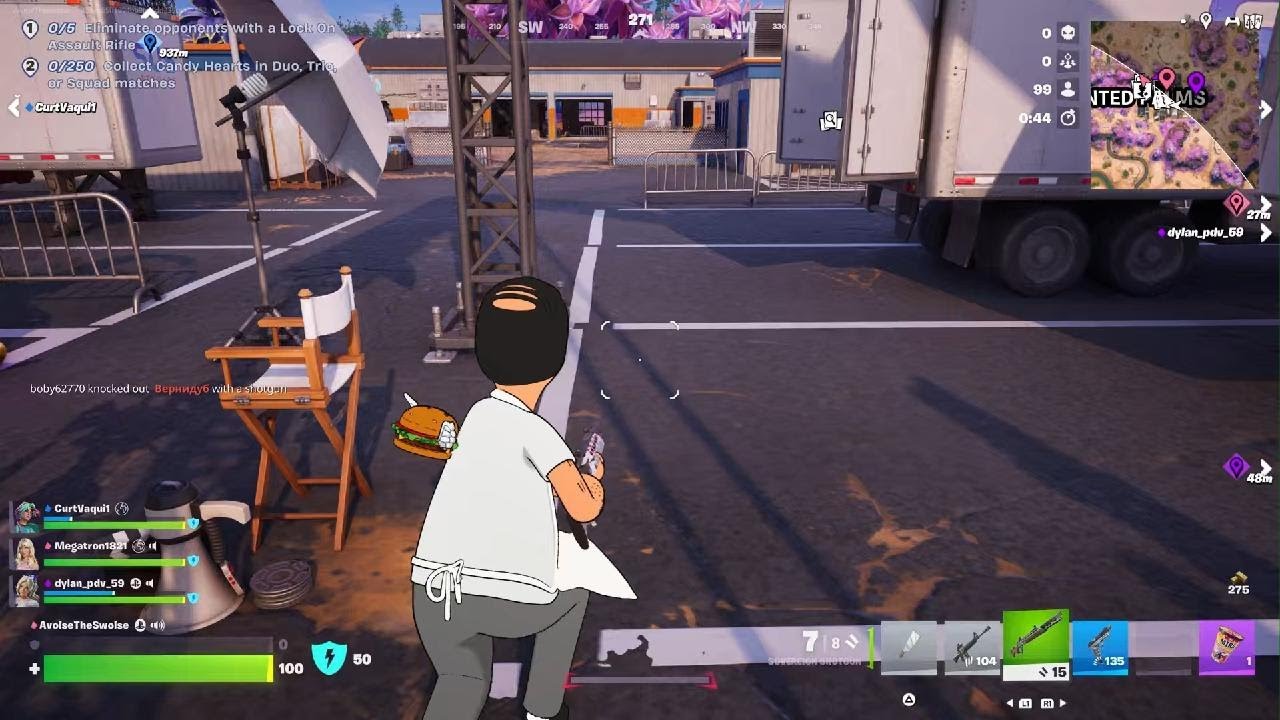 Playing Squad Fills for the first time in Fortnite 