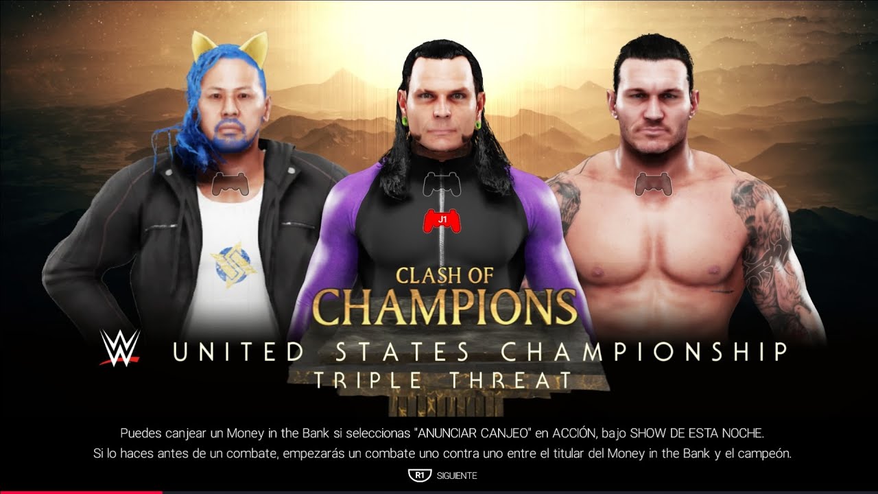 WWE 2k19 Triple Amenazas - WWE United States Championship