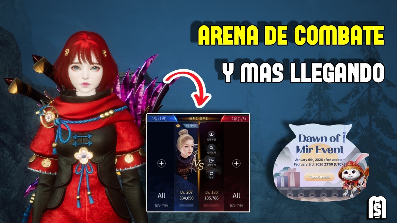NUEVA ACTUALIZACIÓN DE MIR4, LLEGA NUEVA ARENA DE COMBATE, NUEVO EVENTO Y MUCHO MAS