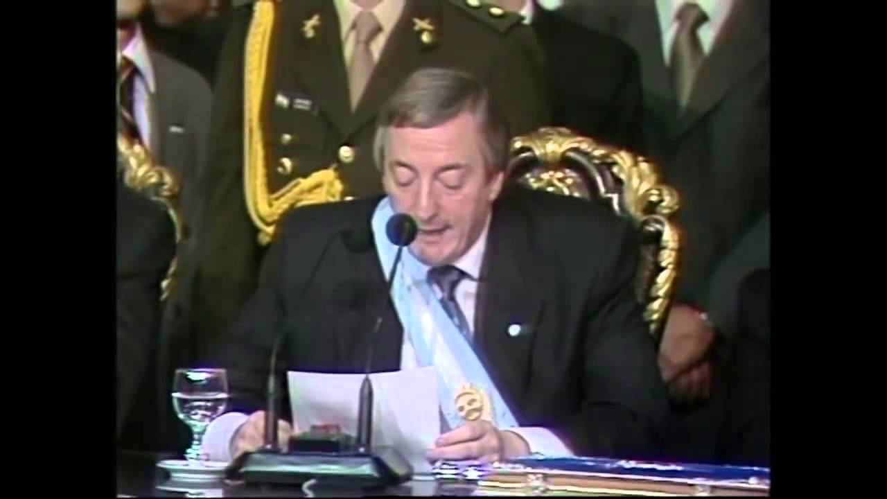 25 de Mayo de 2003. Asunción de Néstor Kirchner a la Presidencia de la Nación