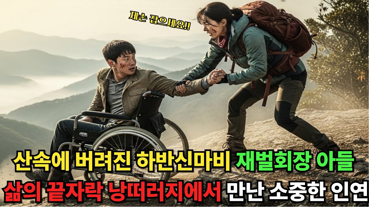산속에 버려진 하반신마비 재벌회장아들, 삶의 끝자락 낭떠러지에서 만난 소중한 인연