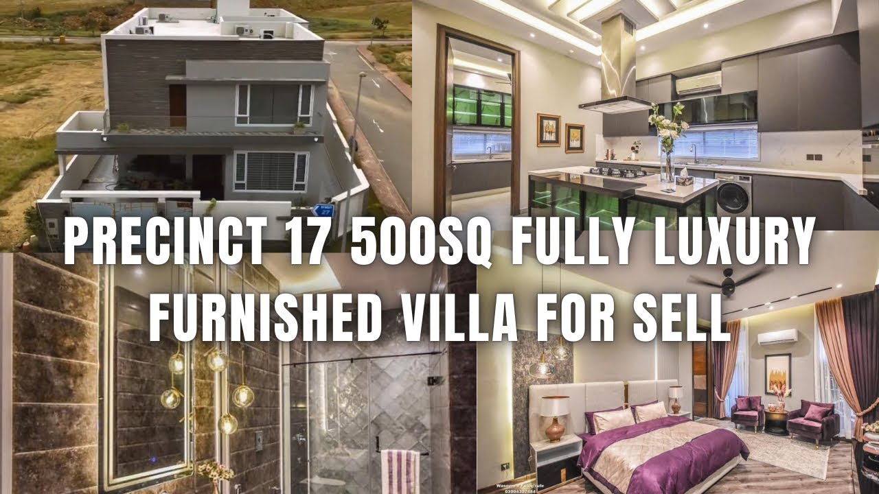 PRECINCT 17 | 500sq Yards | Fully Luxury Furnished Villa Sell | In Bahria Town Karachi